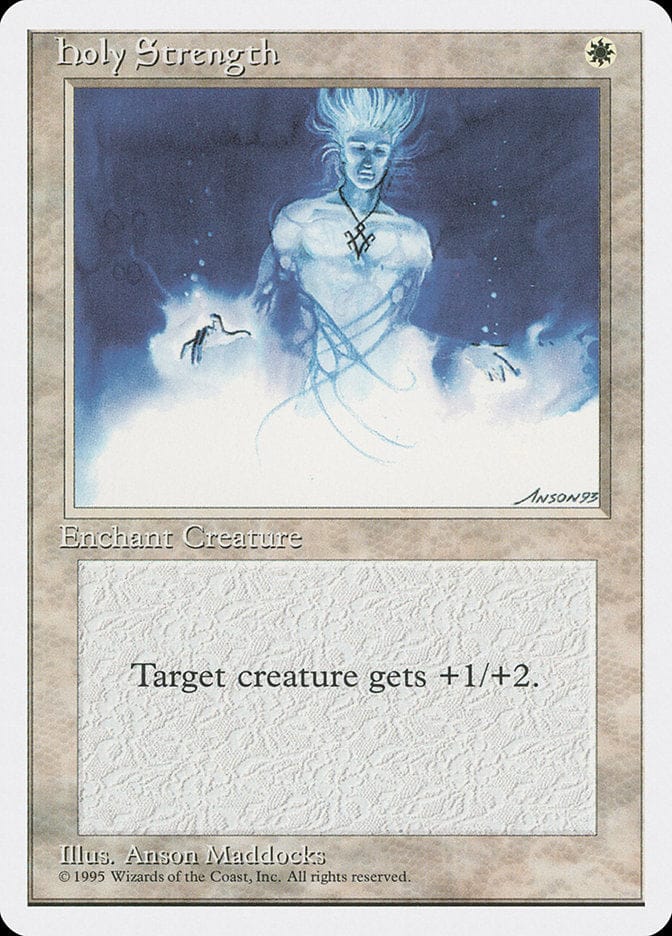 Holy Strength [Fourth Edition] Magic: The Gathering