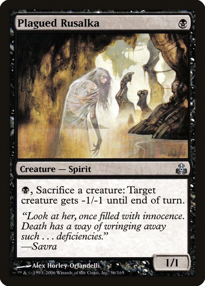 Plagued Rusalka [Guildpact] Magic: The Gathering