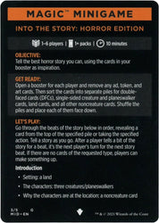 Into the Story: Horror Edition (Magic Minigame) [Innistrad: Midnight Hunt Minigame] Magic: The Gathering