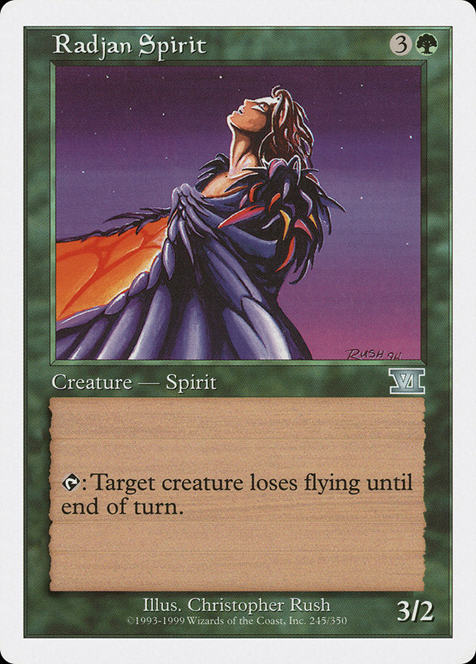 Radjan Spirit [Classic Sixth Edition] Magic: The Gathering