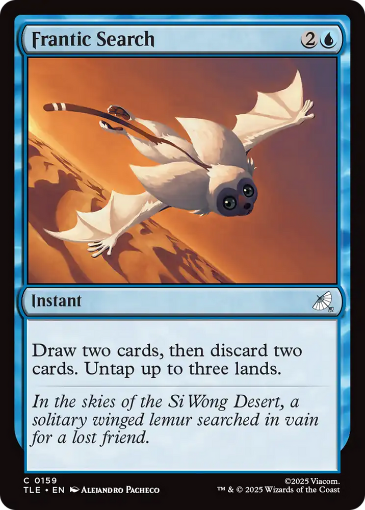 Frantic Search [Avatar: The Last Airbender: Eternal-Legal] Magic: The Gathering