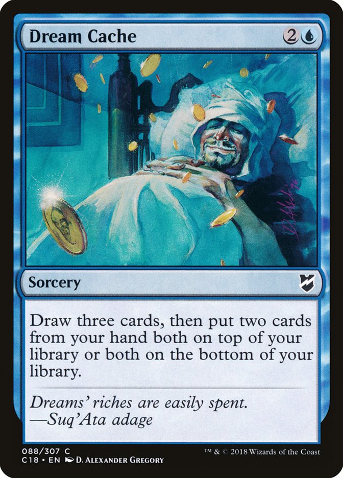 Dream Cache [Commander 2018] Magic: The Gathering