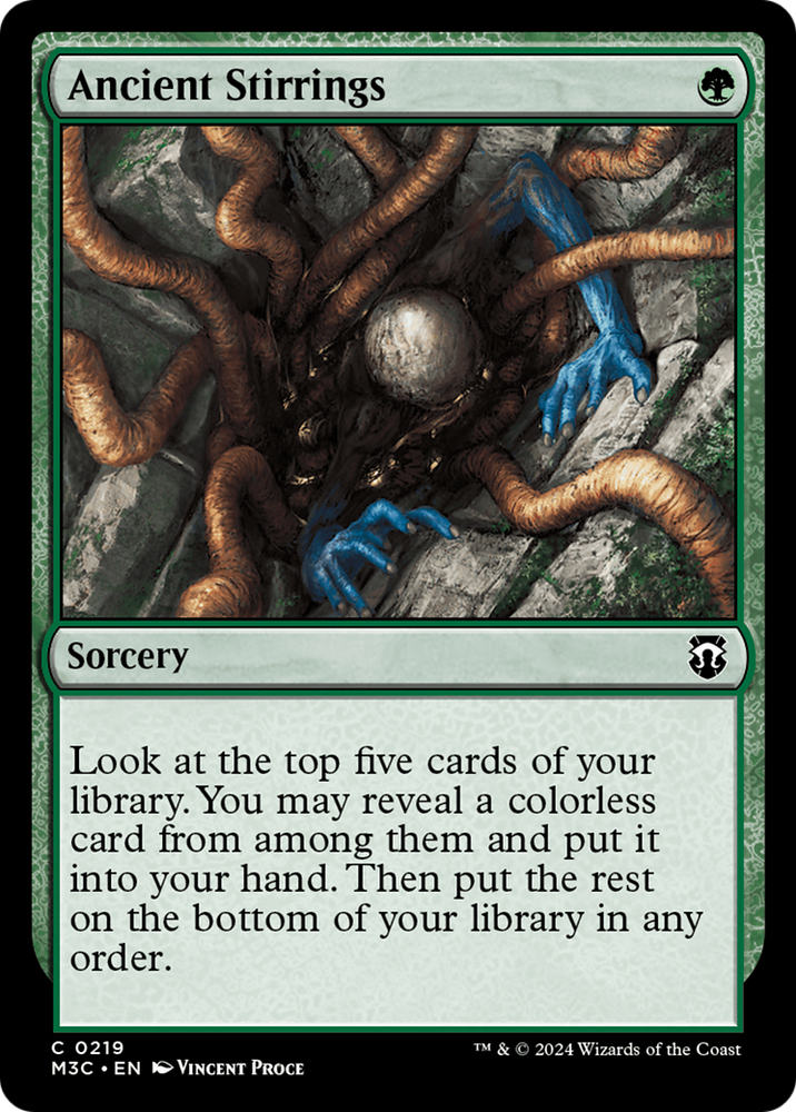 Ancient Stirrings (Ripple Foil) [Modern Horizons 3 Commander] Magic: The Gathering