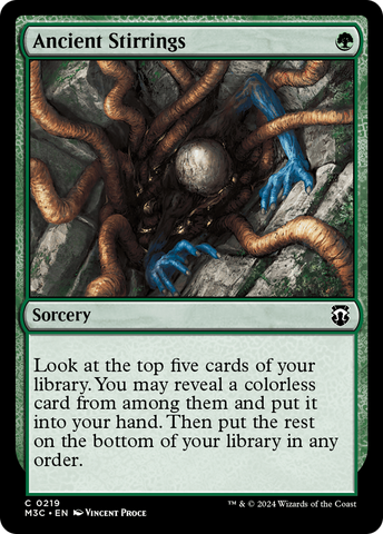 Ancient Stirrings (Ripple Foil) [Modern Horizons 3 Commander] Magic: The Gathering