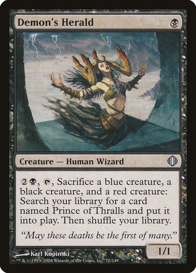 Demon's Herald [Shards of Alara] Magic: The Gathering
