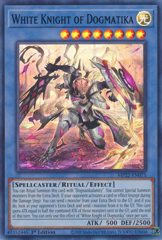 White Knight of Dogmatika [MP22-EN075] Super Rare - Yugioh Cards For Your TCG Needs!