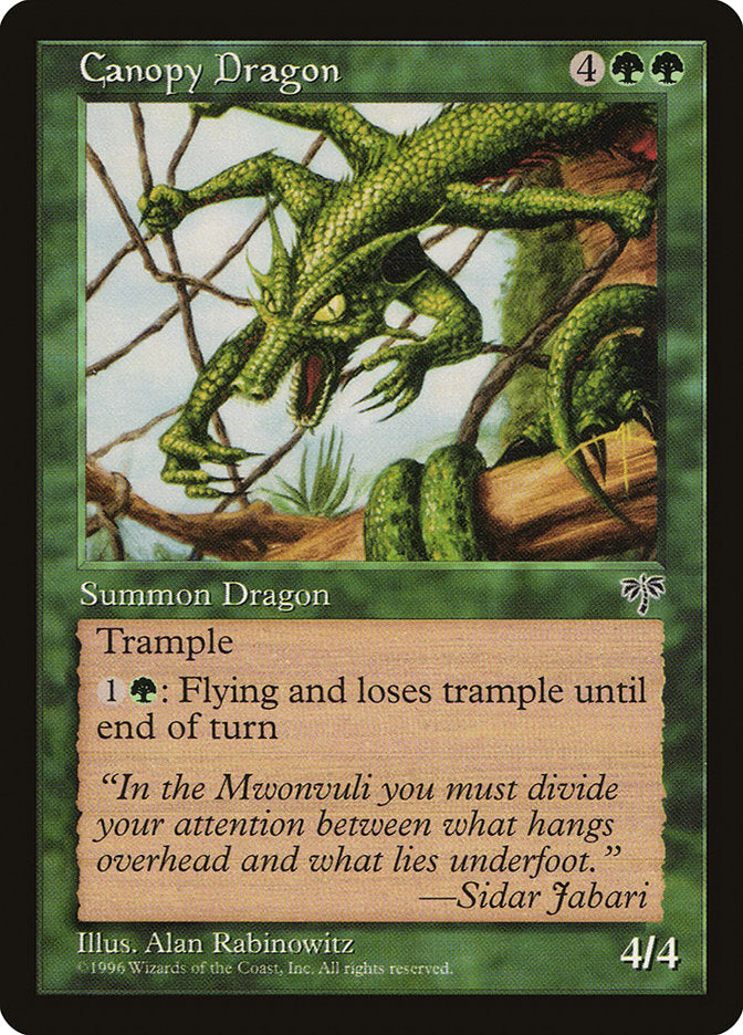 Canopy Dragon [Mirage] Magic: The Gathering