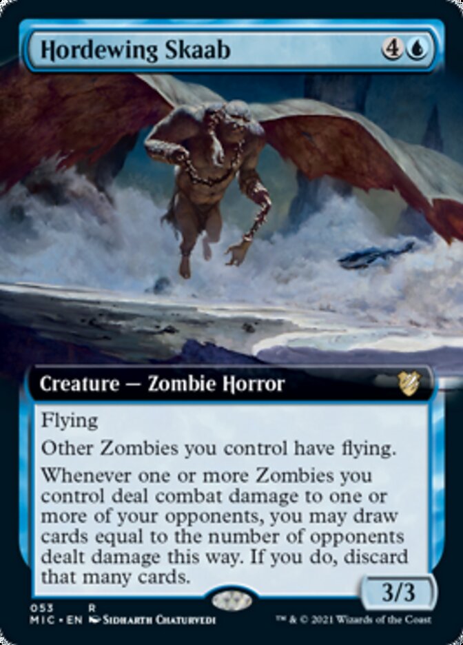 Hordewing Skaab (Extended Art) [Innistrad: Midnight Hunt Commander] Magic: The Gathering