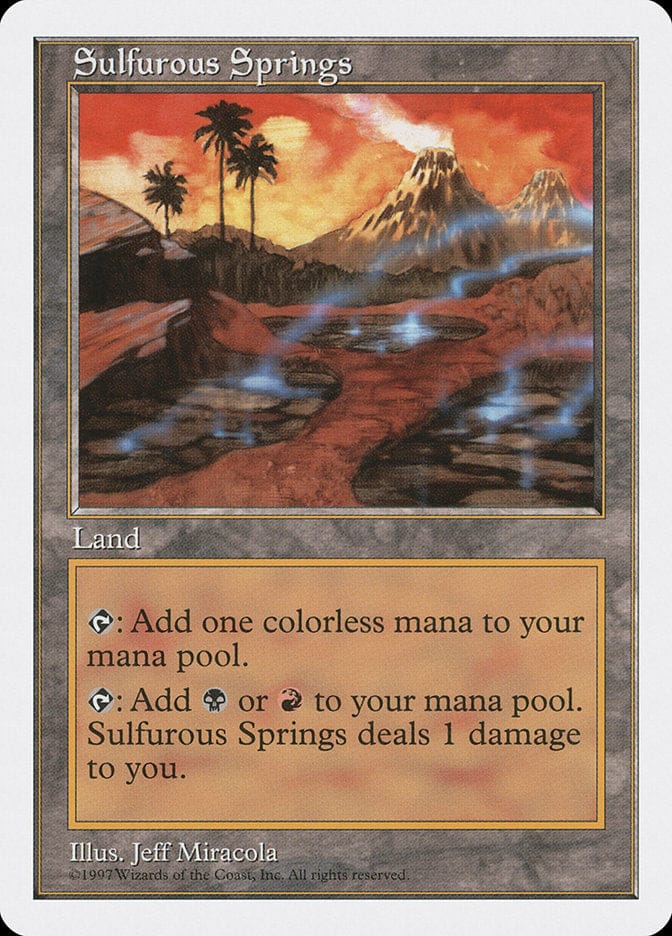 Sulfurous Springs [Fifth Edition] Magic: The Gathering