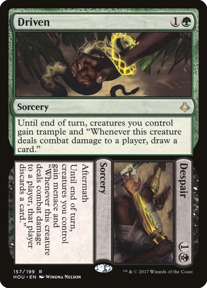 Driven // Despair [Hour of Devastation] Magic: The Gathering