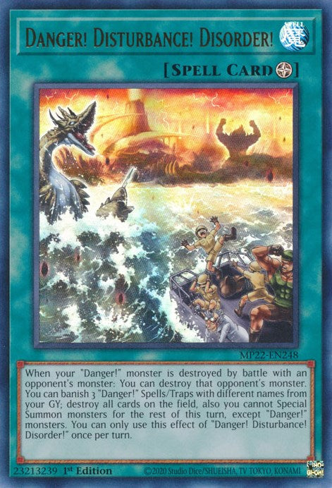 Danger! Disturbance! Disorder! [MP22-EN248] Ultra Rare - Yugioh Cards For Your TCG Needs!