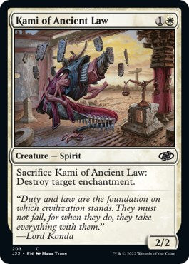 Kami of Ancient Law [Jumpstart 2022] Magic: The Gathering