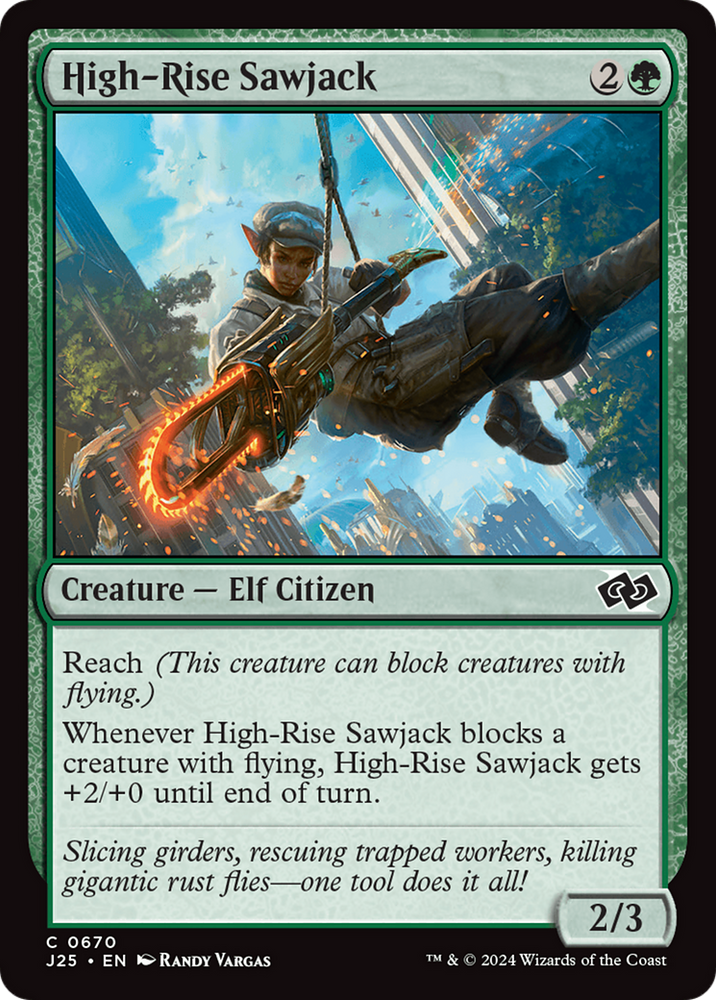 High-Rise Sawjack [Foundations Jumpstart] Magic: The Gathering