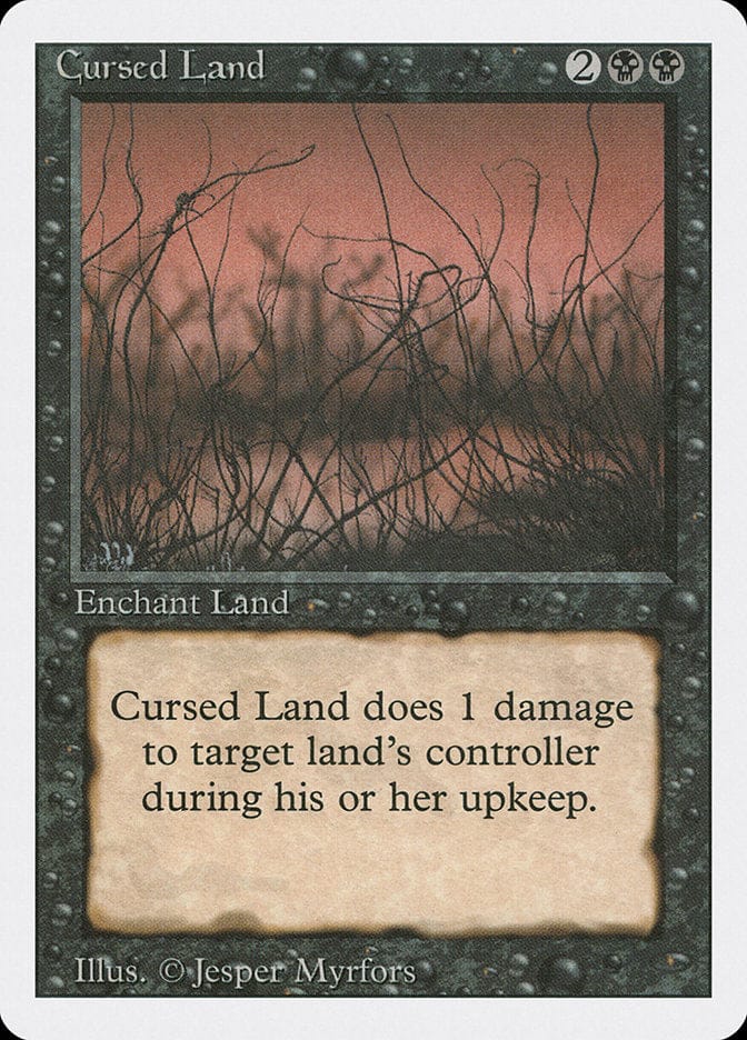 Cursed Land [Revised Edition] Magic: The Gathering