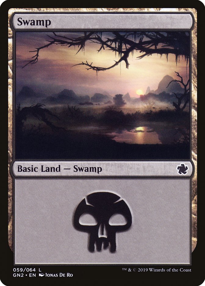 Swamp (59) [Game Night 2019] Magic: The Gathering