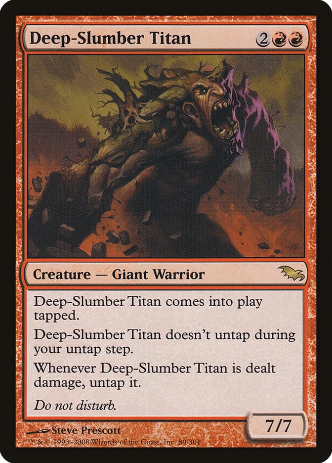 Deep-Slumber Titan [Shadowmoor] Magic: The Gathering