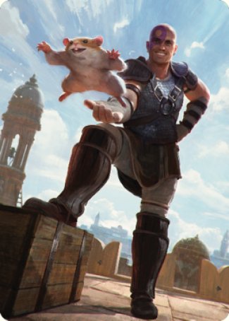 Minsc & Boo, Timeless Heroes Art Card (72) [Commander Legends: Battle for Baldur's Gate Art Series] Magic: The Gathering