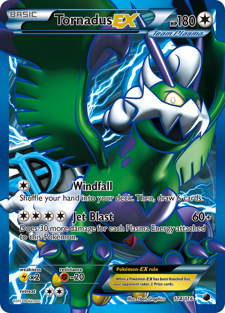 Tornadus EX (114/116) [Black & White: Plasma Freeze] Pokémon
