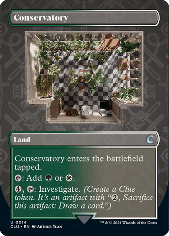 Conservatory (Borderless) [Ravnica: Clue Edition] Magic: The Gathering