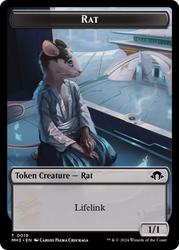 Rat // Energy Reserve Double-Sided Token [Modern Horizons 3 Tokens] Magic: The Gathering