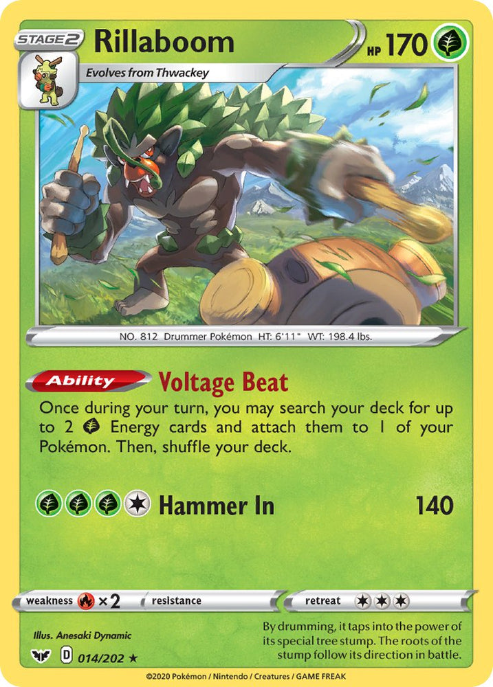 Rillaboom (014/202) [Sword & Shield: Base Set] Pokémon