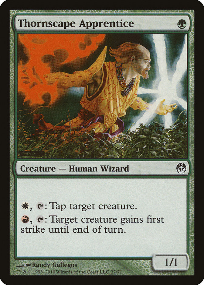 Thornscape Apprentice [Duel Decks: Phyrexia vs. the Coalition] Magic: The Gathering