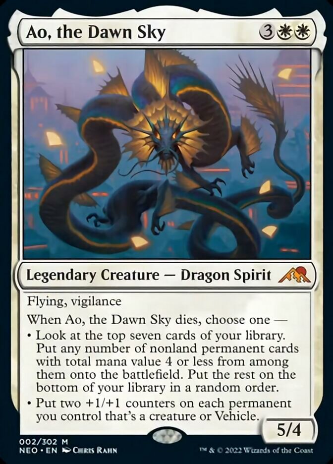 Ao, the Dawn Sky [Kamigawa: Neon Dynasty] Magic: The Gathering
