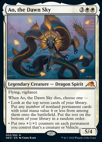 Ao, the Dawn Sky [Kamigawa: Neon Dynasty] Magic: The Gathering