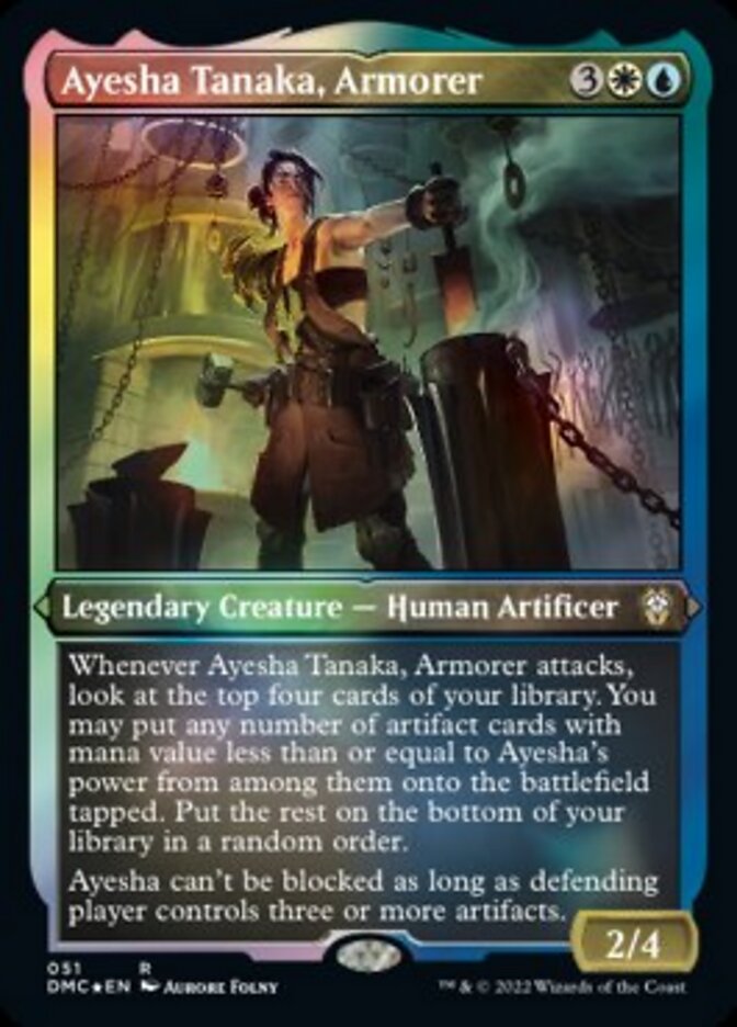 Ayesha Tanaka, Armorer (Foil Etched) [Dominaria United Commander] Magic: The Gathering