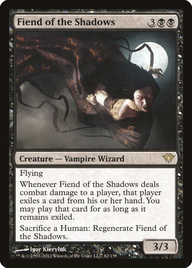 Fiend of the Shadows [Dark Ascension] Magic: The Gathering