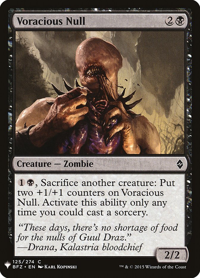 Voracious Null [Mystery Booster] Magic: The Gathering
