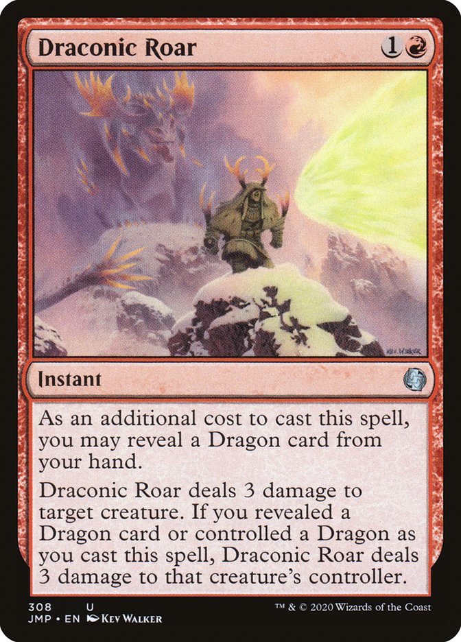 Draconic Roar [Jumpstart] Magic: The Gathering