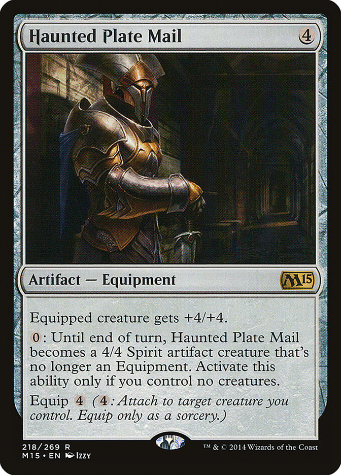 Haunted Plate Mail [Magic 2015] Magic: The Gathering