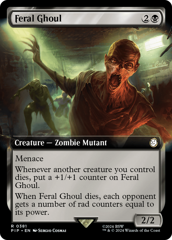 Feral Ghoul (Extended Art) [Fallout] Magic: The Gathering