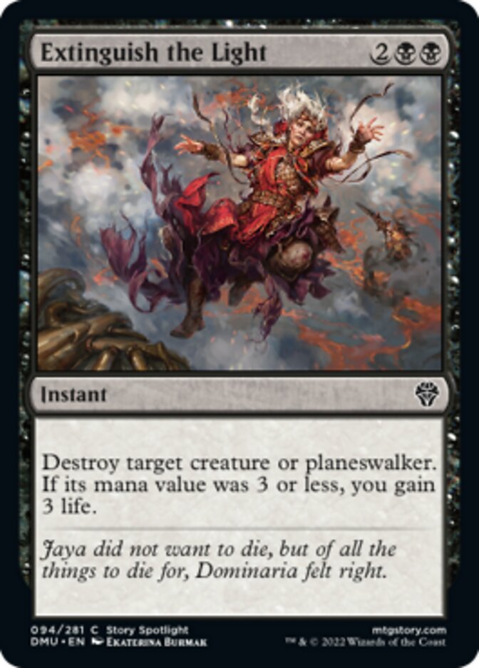 Extinguish the Light [Dominaria United] Magic: The Gathering