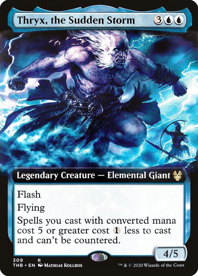 Thryx, the Sudden Storm (Extended Art) [Theros Beyond Death] Magic: The Gathering