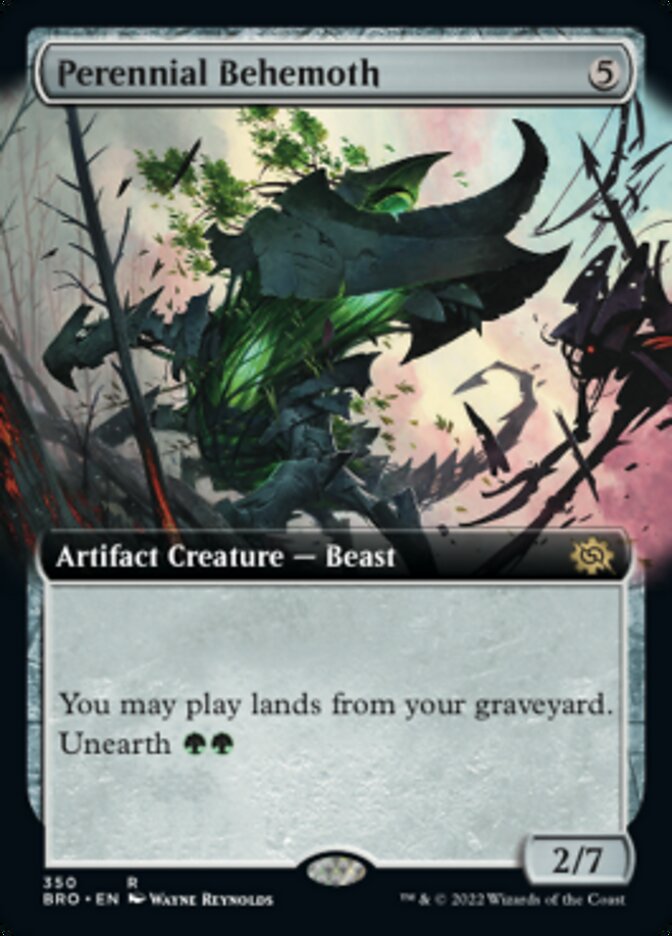 Perennial Behemoth (Extended Art) [The Brothers' War] Magic: The Gathering