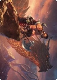 Dragonkin Berserker Art Card [Kaldheim Art Series] Magic: The Gathering