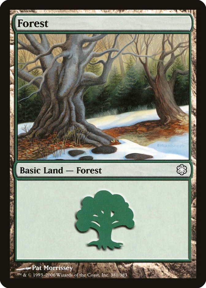Forest (381) [Coldsnap Theme Decks] Magic: The Gathering