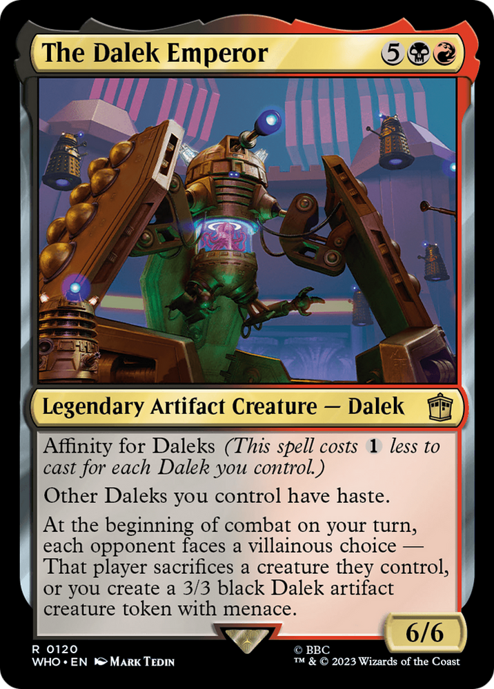The Dalek Emperor (Extended Art) [Doctor Who] Magic: The Gathering