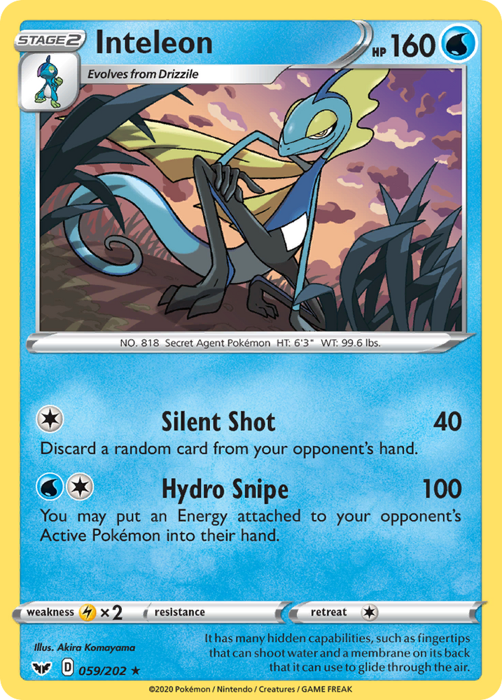 Inteleon (059/202) [Sword & Shield: Base Set] Pokémon