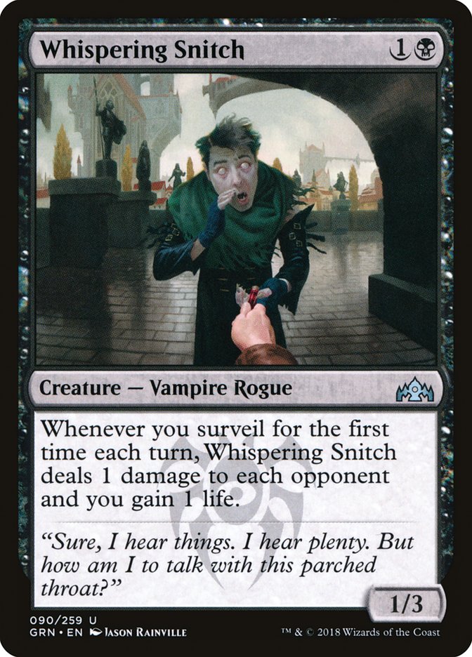 Whispering Snitch [Guilds of Ravnica] Magic: The Gathering