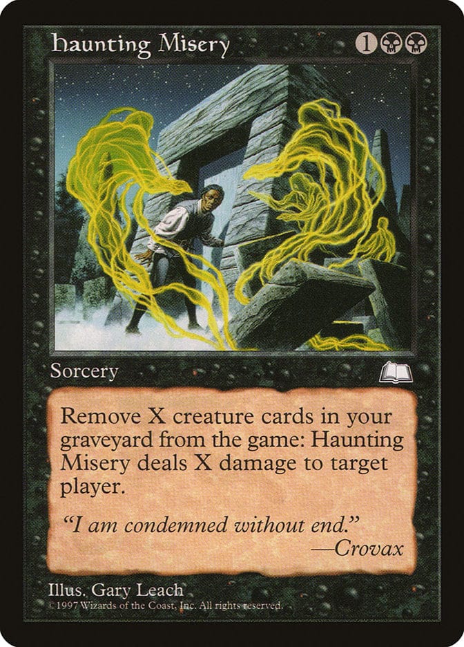 Haunting Misery [Weatherlight] Magic: The Gathering