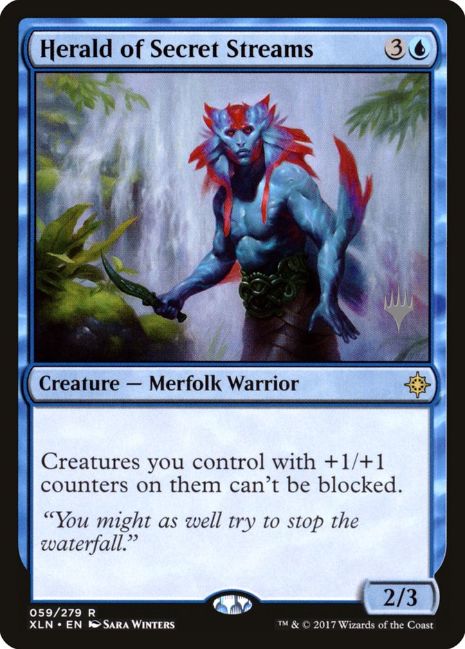 Herald of Secret Streams (Promo Pack) [Ixalan Promos] Magic: The Gathering