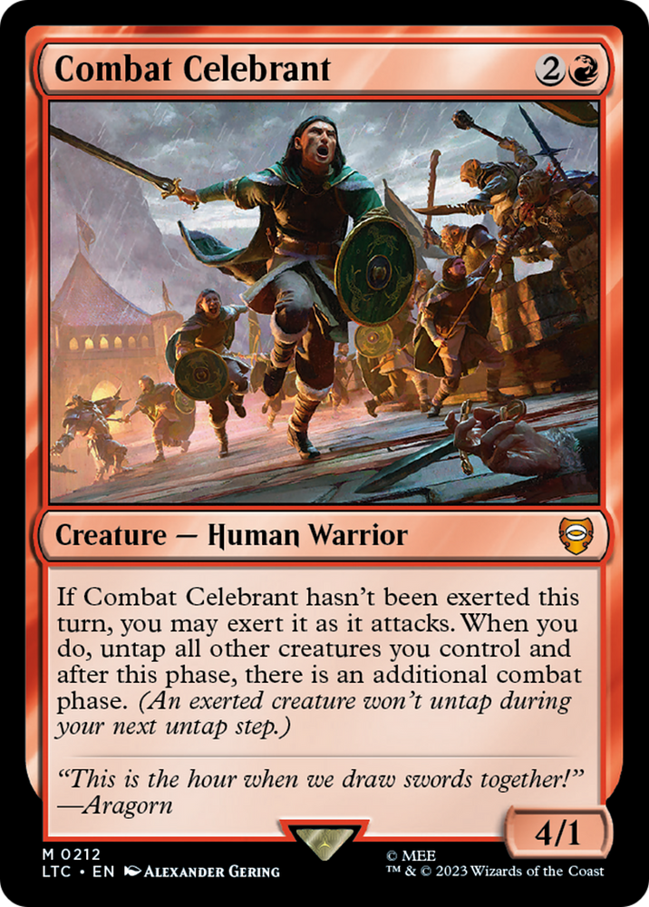 Combat Celebrant [The Lord of the Rings: Tales of Middle-Earth Commander] Magic: The Gathering