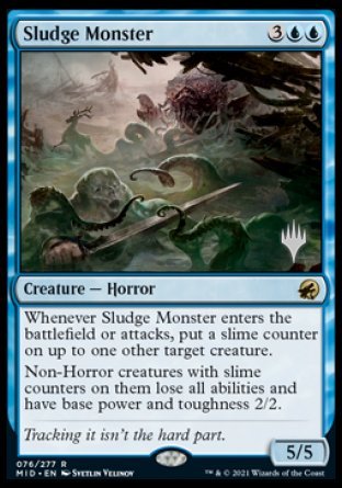 Sludge Monster (Promo Pack) [Innistrad: Midnight Hunt Promos] Magic: The Gathering