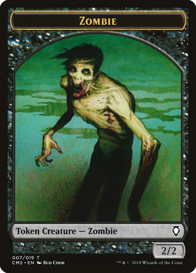 Zombie Token [Commander Anthology Volume II Tokens] Magic: The Gathering