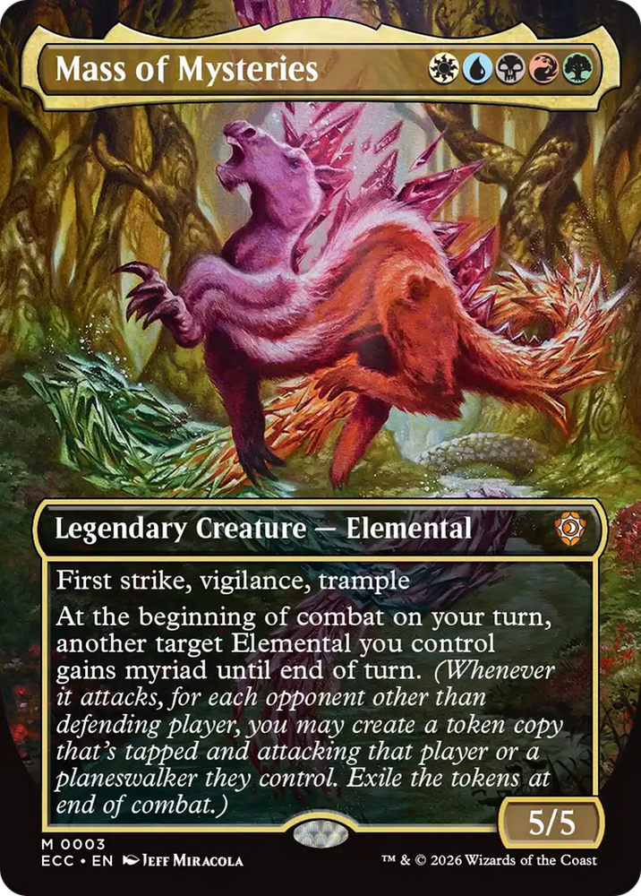 Mass of Mysteries (Borderless) [Lorwyn Eclipsed Commander] Magic: The Gathering