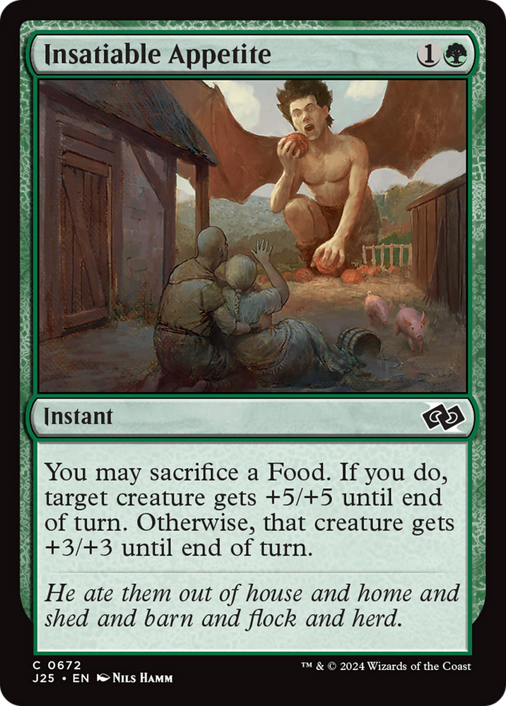 Insatiable Appetite [Foundations Jumpstart] Magic: The Gathering
