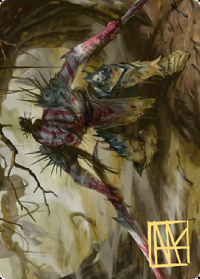 Highborn Vampire Art Card (Gold-Stamped Signature) [Zendikar Rising Art Series] Magic: The Gathering
